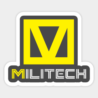 Militech Corp White Logo Sticker